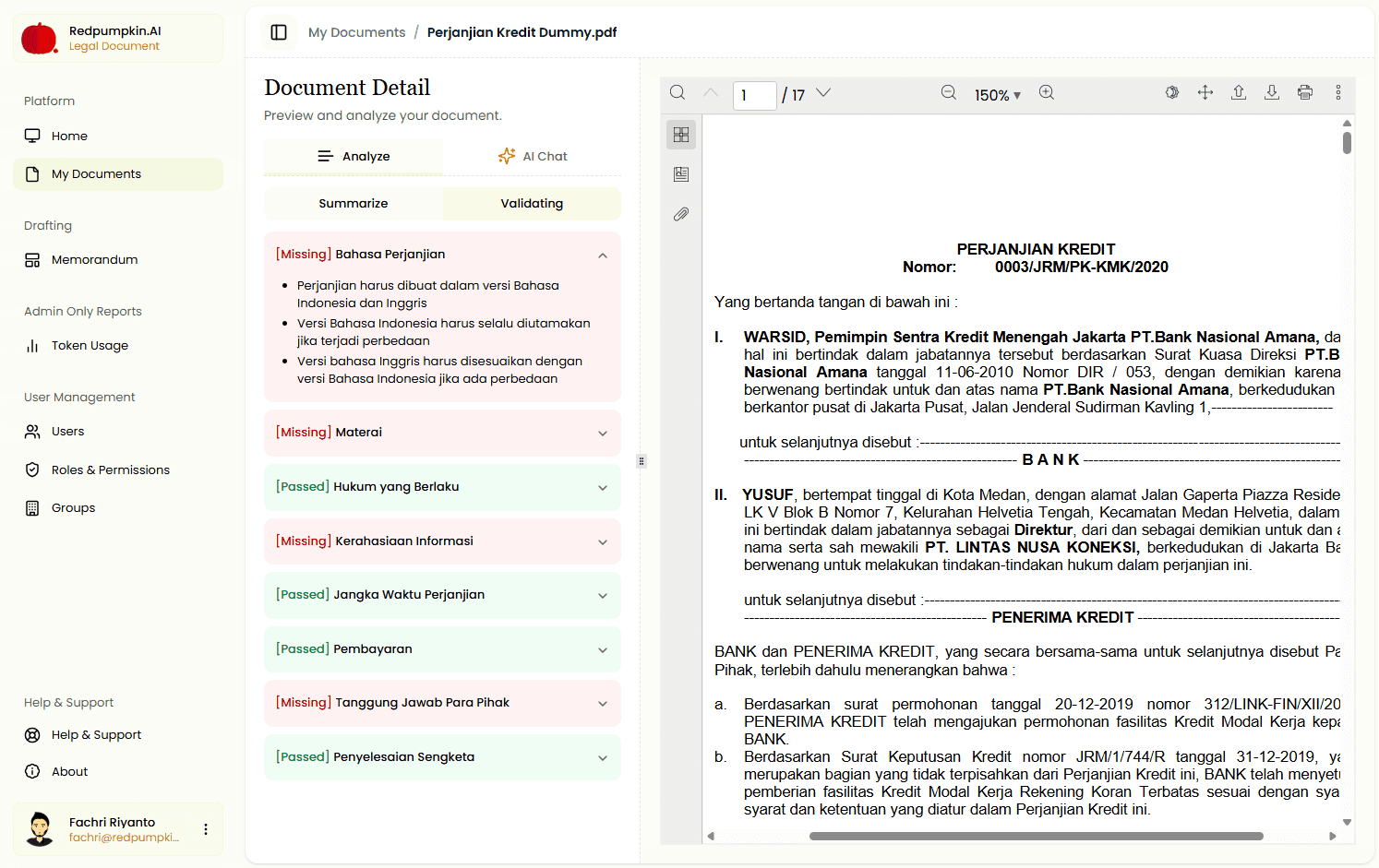GenAI Legal Assistant Platform