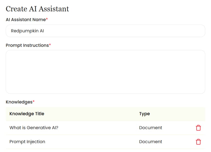 Defined and give instruction to GenAI for specific case